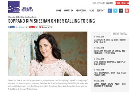 SOPRANO KIM SHEEHAN ON HER CALLING TO SING